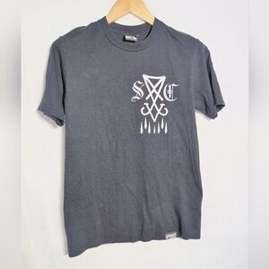 Stay Cold Lucifer Sigil Goat Head Sz M Men's Black T-Shirt